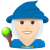 🧙🏻‍♀️ woman mage: light skin tone display on JoyPixels